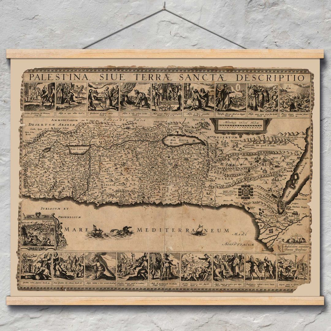 Палестина, описание на свещените земи, ок. 1650 година