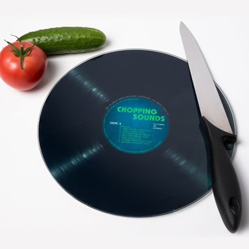 Дъска за рязане във форма на грамофонна плоча