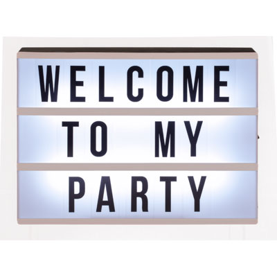 Кутия Лампа с място за 84 букви