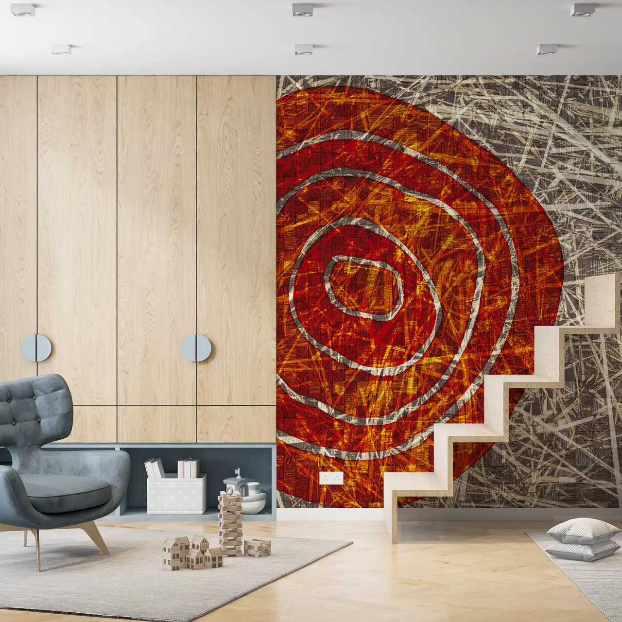 Дизайнерски тапет "Сънливо слънце"