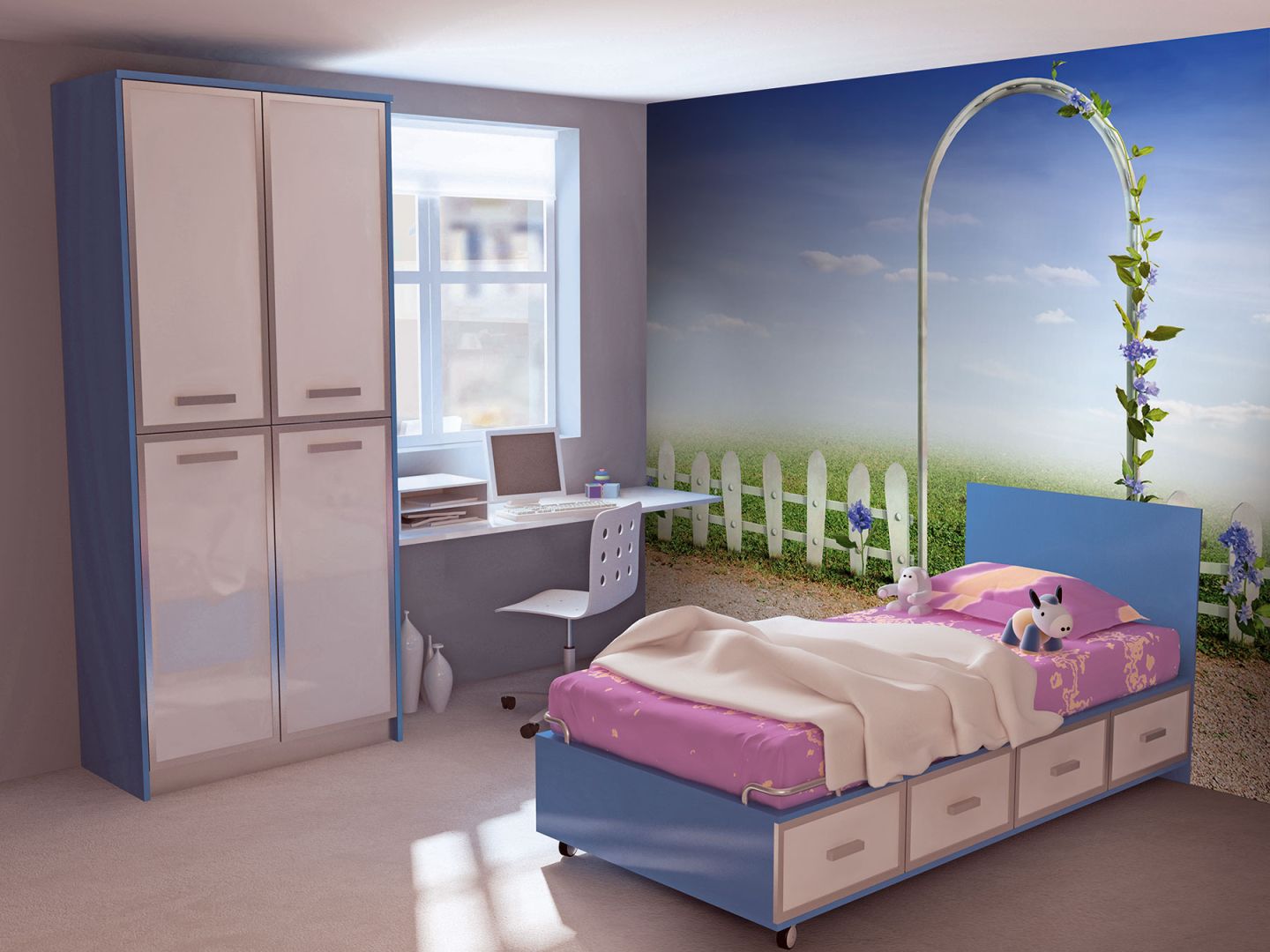 Тапет с Арка към градина на тайните