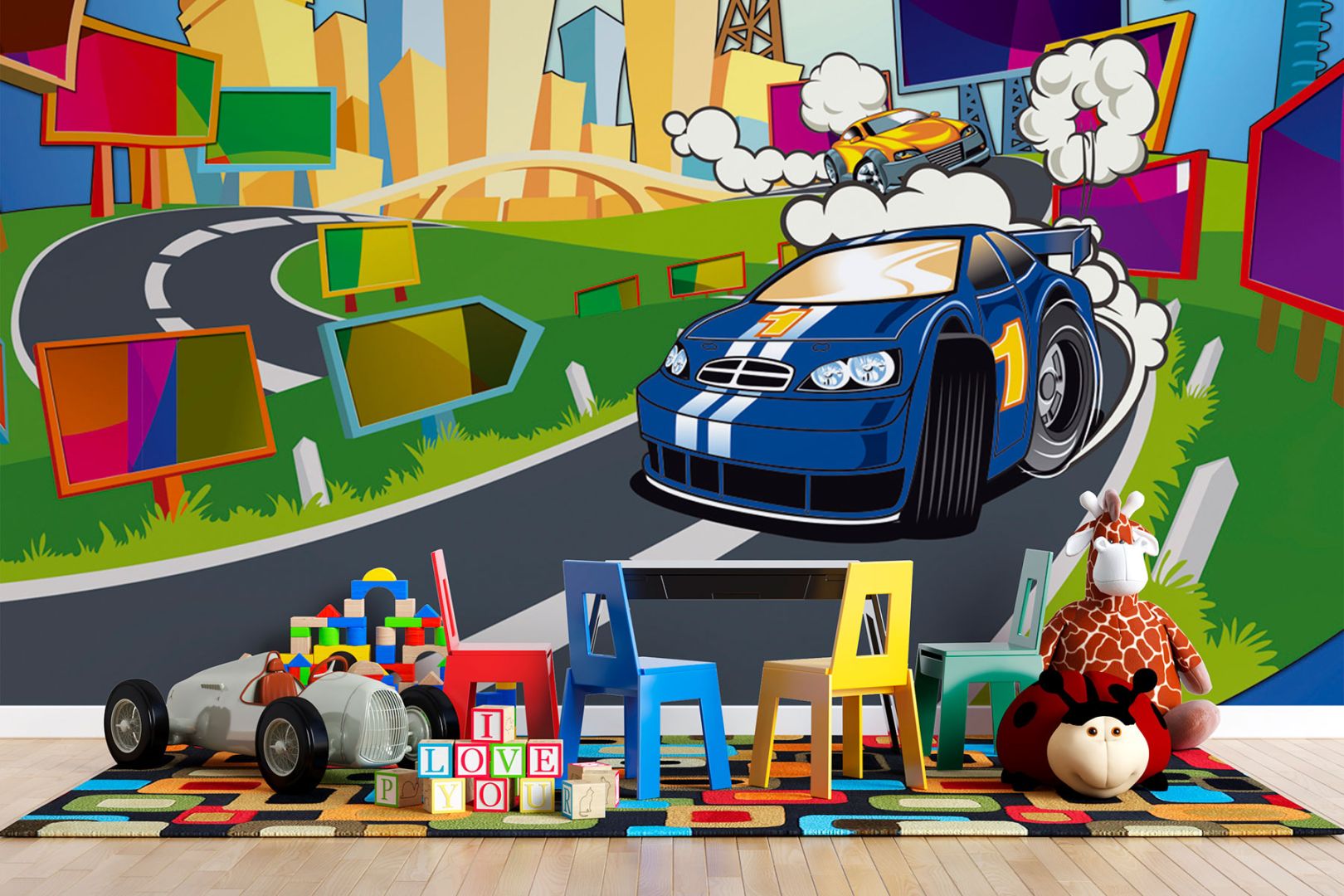 Тапет Състезание с коли