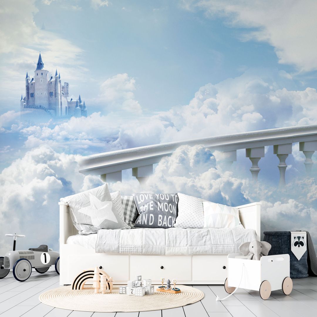 Тапет с Приказен Замък в облаците