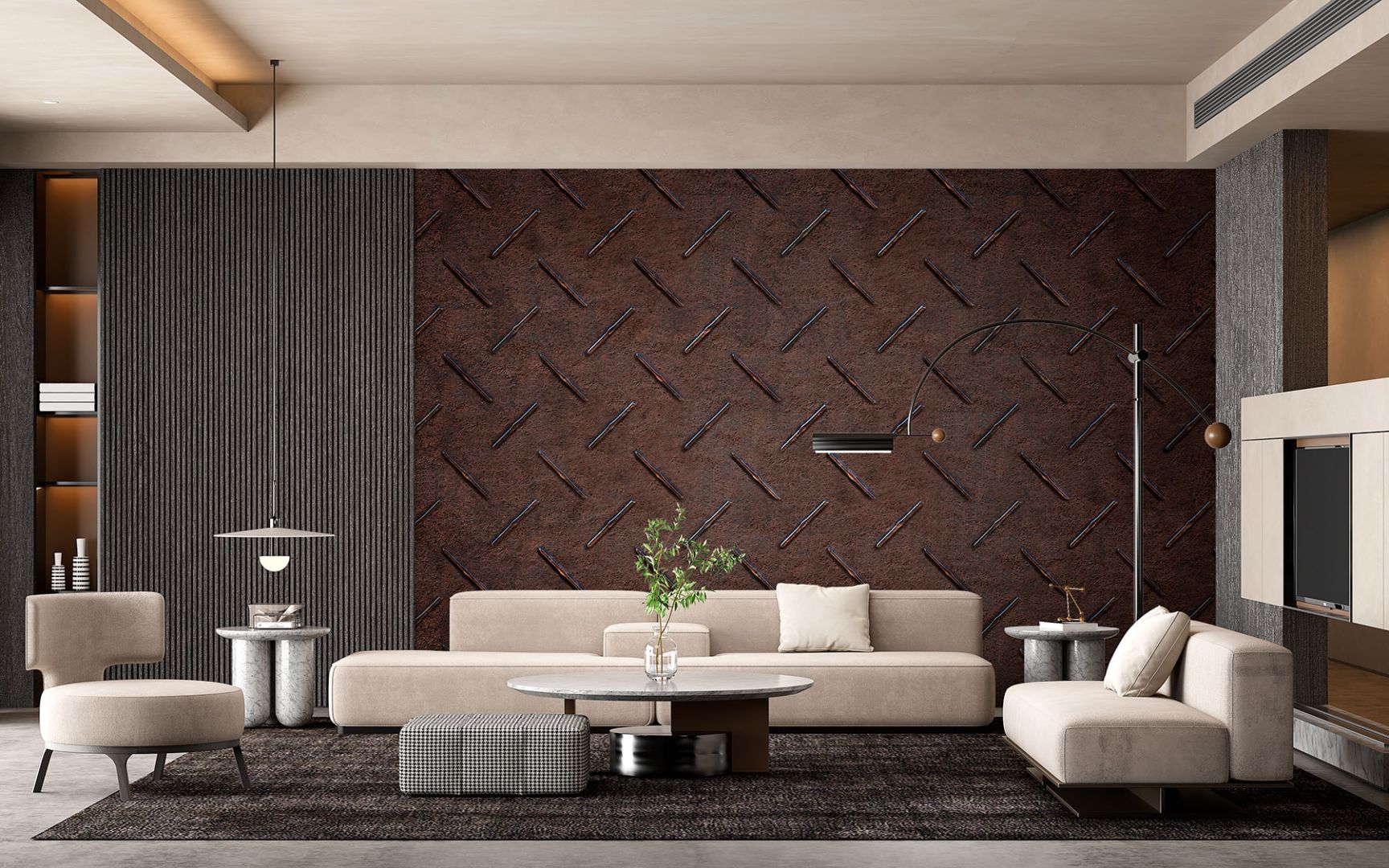 Тапет Метален релеф