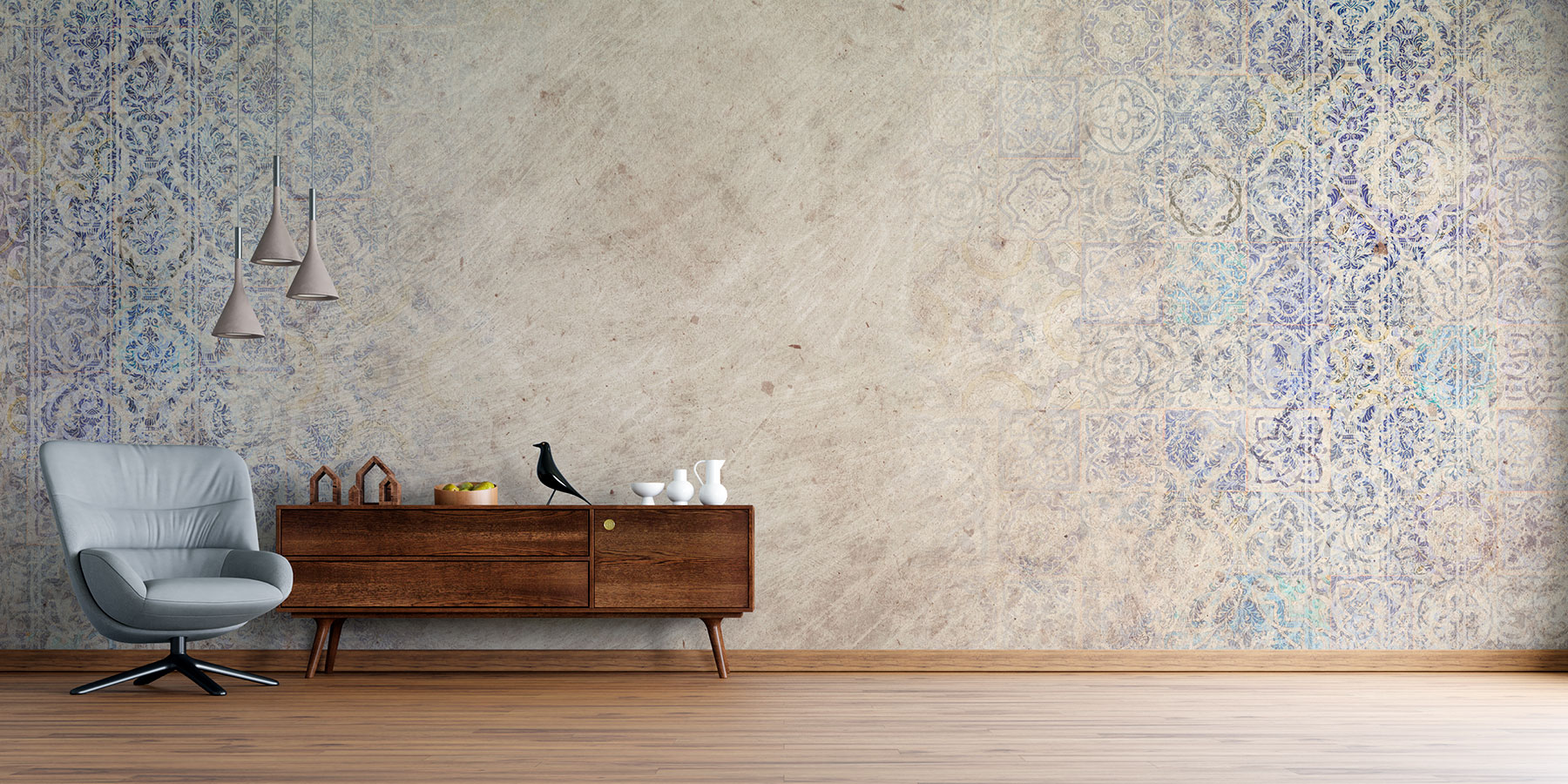 Дизайнерски тапет в стилистика 1920-те години