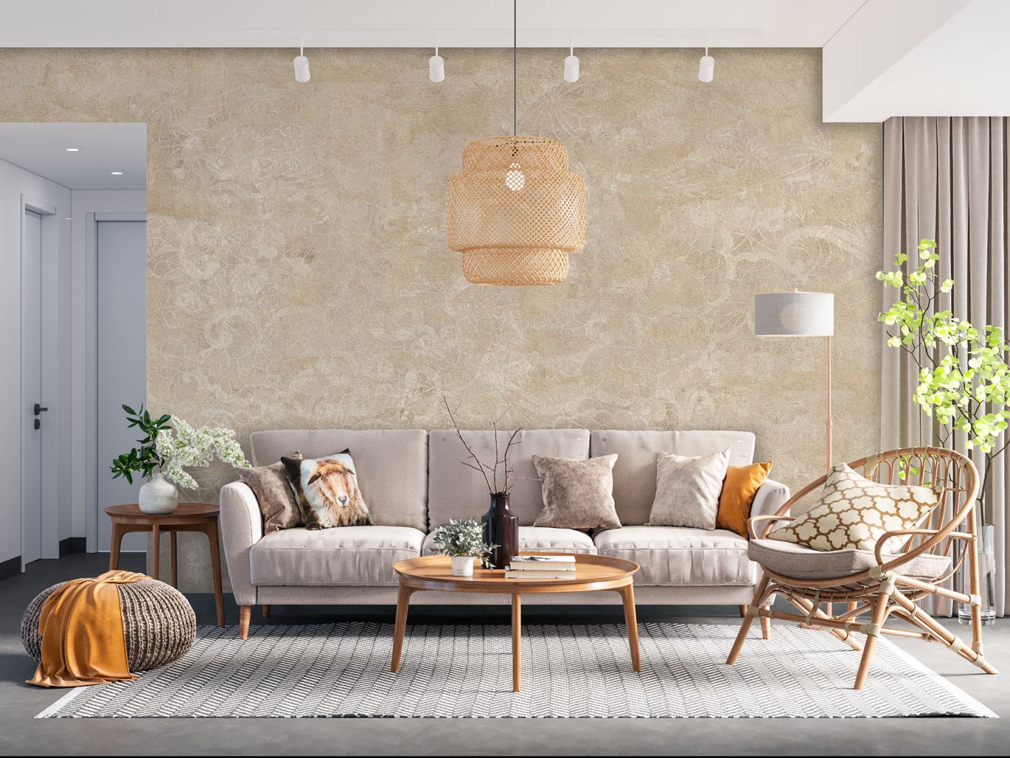 Дизайнерски тапет с дантела