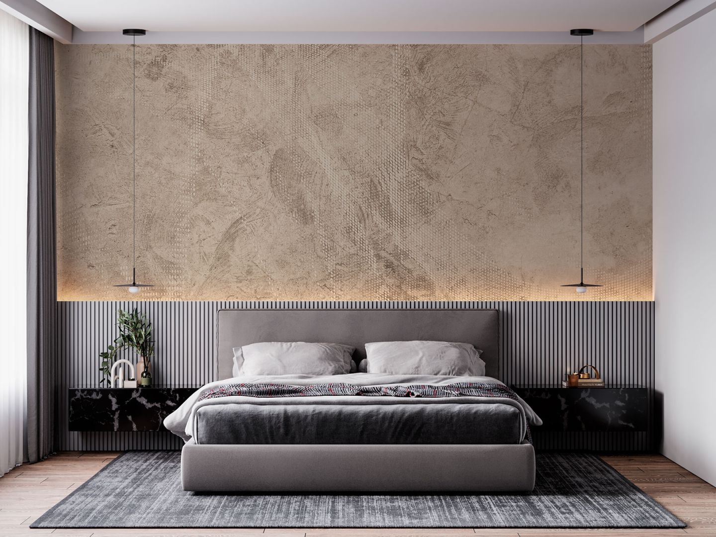 Дизайнерски тапет с Цветя и мрежа