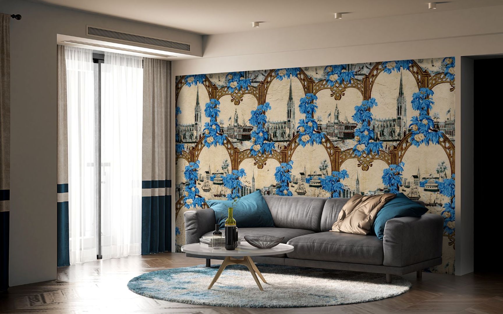 Тапет с винтидж арки от Ню Йорк